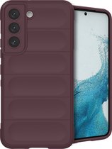 iMoshion Hoesje Geschikt voor Samsung Galaxy S22 Hoesje Siliconen - iMoshion EasyGrip Backcover - Aubergine