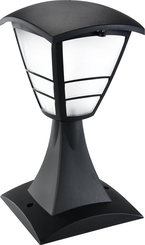 Staande Buitenlamp - Sokkellamp - Yoncora 1 - E27 Fitting - Vierkant - Zwart
