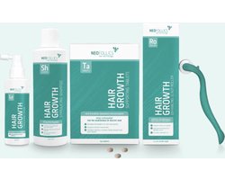 Neofollics Behandeling voor Alopecia Areata - Shampoo 250ml - Tablets 100st/ - Lotion 90ml - Hoofdhuidroller