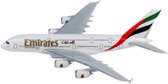 Magneet vliegtuig airbus A380 Emirates schaal 1:500 lengte 15,96cm