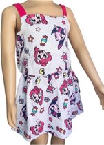 My Little Pony - Jurk - full print - grijs melange - maat 116