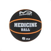 Medicijnbal 6KG - Medicinebal 6KG - Rubber - Top kwaliteit - Zwart/Oranje
