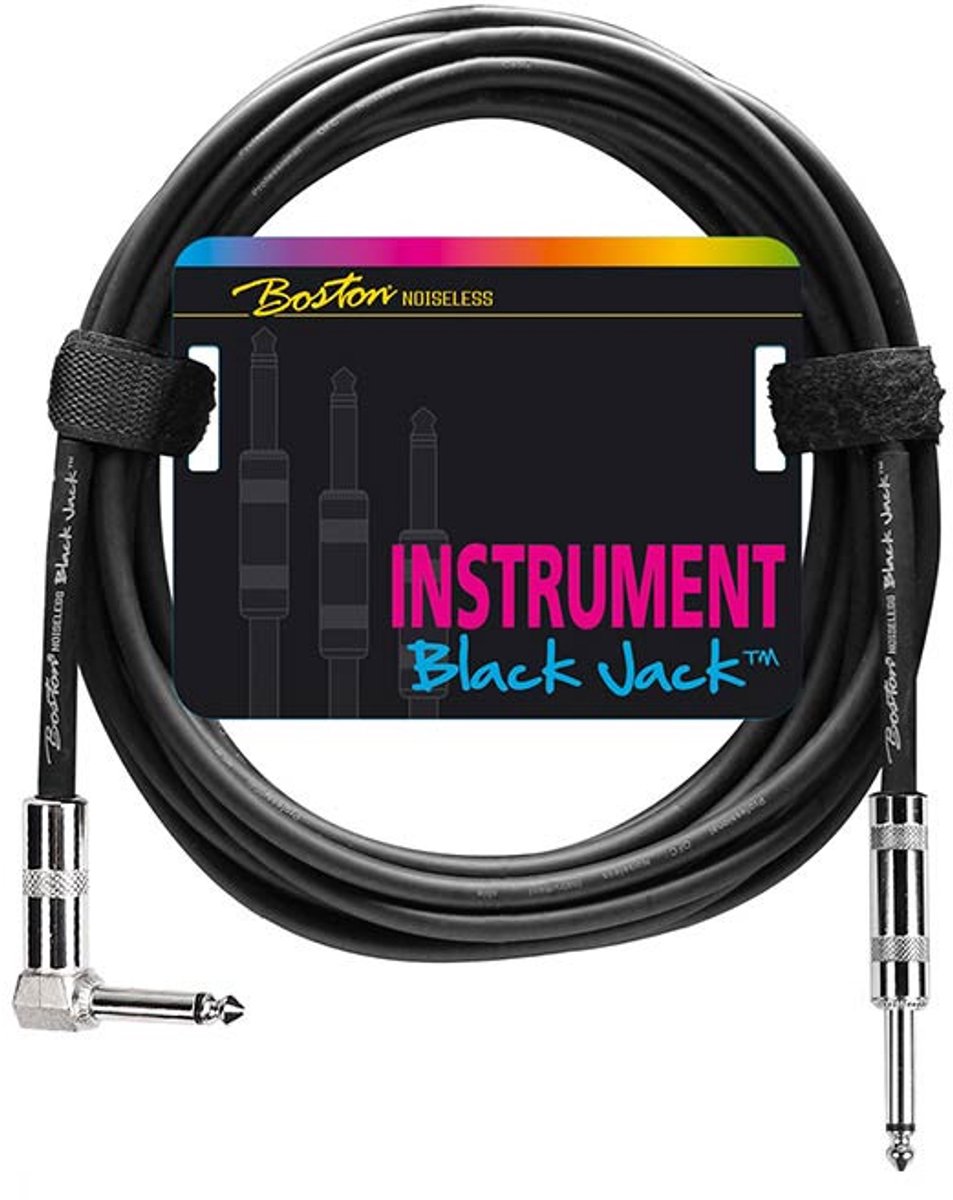 Gitaarkabel - Boston GC-230-3 - Black Jack - Haaks - 3 meter