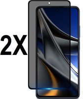 Screenz® - PRIVACY Screenprotector geschikt voor OnePlus 10T- Tempered glass Screen protector geschikt voor OnePlus 10T - Beschermglas - Privé Glasplaatje - 2 stuks