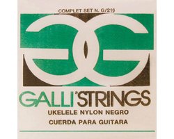 Galli G-216-B Ukulele Snarenset – Black Nylon