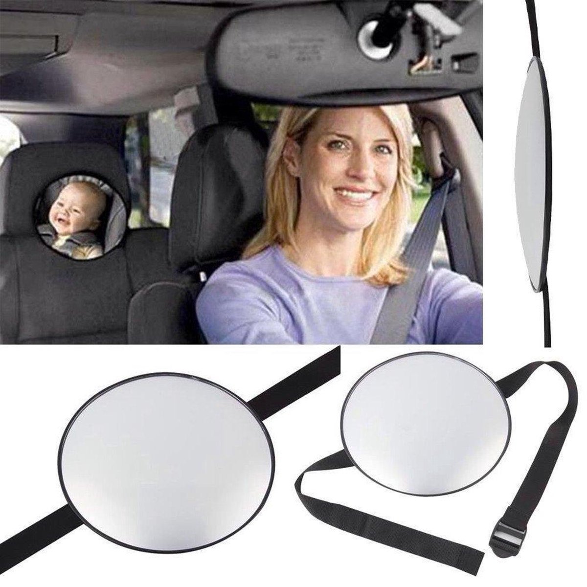Image of *** Achterbank Autospiegel - Auto Spiegel – Babyspiegel - van Heble® ***