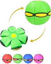 Flat ball disc groen - UFO Bal - Kinderen - Frisbee- UFO bal met lichtjes – LED – Flying saucer ball – Flat ball disc – Schijf – Speelbal – Strandbal - Niet voor dieren