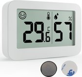 Tool Meister Pearl Air Mini - Hygrometer & Thermometer voor Binnen en Koelkast - Luchtvochtigheidsmeter - Vochtigheidsmeter - Weerstation - Digitaal - Incl Batterij