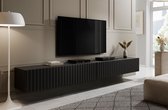 Tiroir de meuble - Meuble TV William - Noir mat - 300 cm