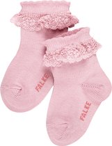 FALKE Romantic Lace duurzaam katoen babysokjes meisjes jongens roze - Maat 80-92