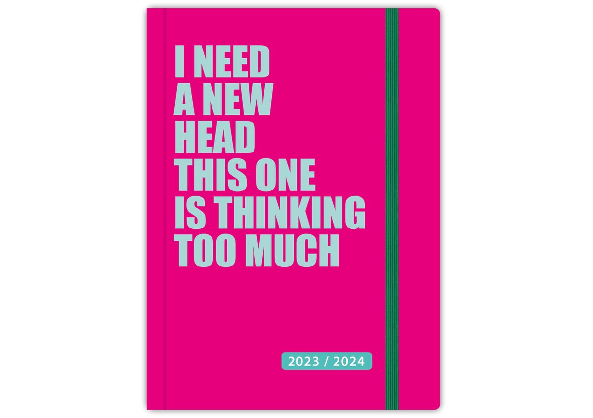 17-maands agenda Magenta I need a new head this one is thinking too much