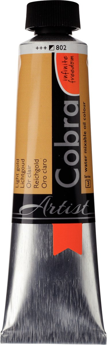 Olieverf - #802 Lichtgoud - Cobra Artitst - 40ml