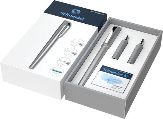 Schneider kalligrafie set - Callissima - kalligrafie vulpen - giftbox - antraciet - S-143812
