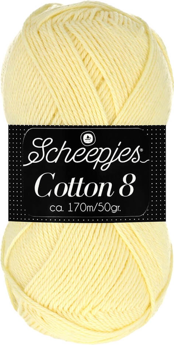 Scheepjes Cotton 8 50g - 508 Geel