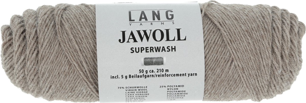 Lang Yarns Jawoll Superwash - 45 lichtbruin mix - Sokkenwol Garen