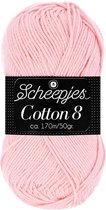 Scheepjes Cotton 8 50g - 718 Roze