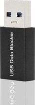NÖRDIC BLOCKER USB Data blocker - USB-A adapter - 5V2A - 10W - Zwart