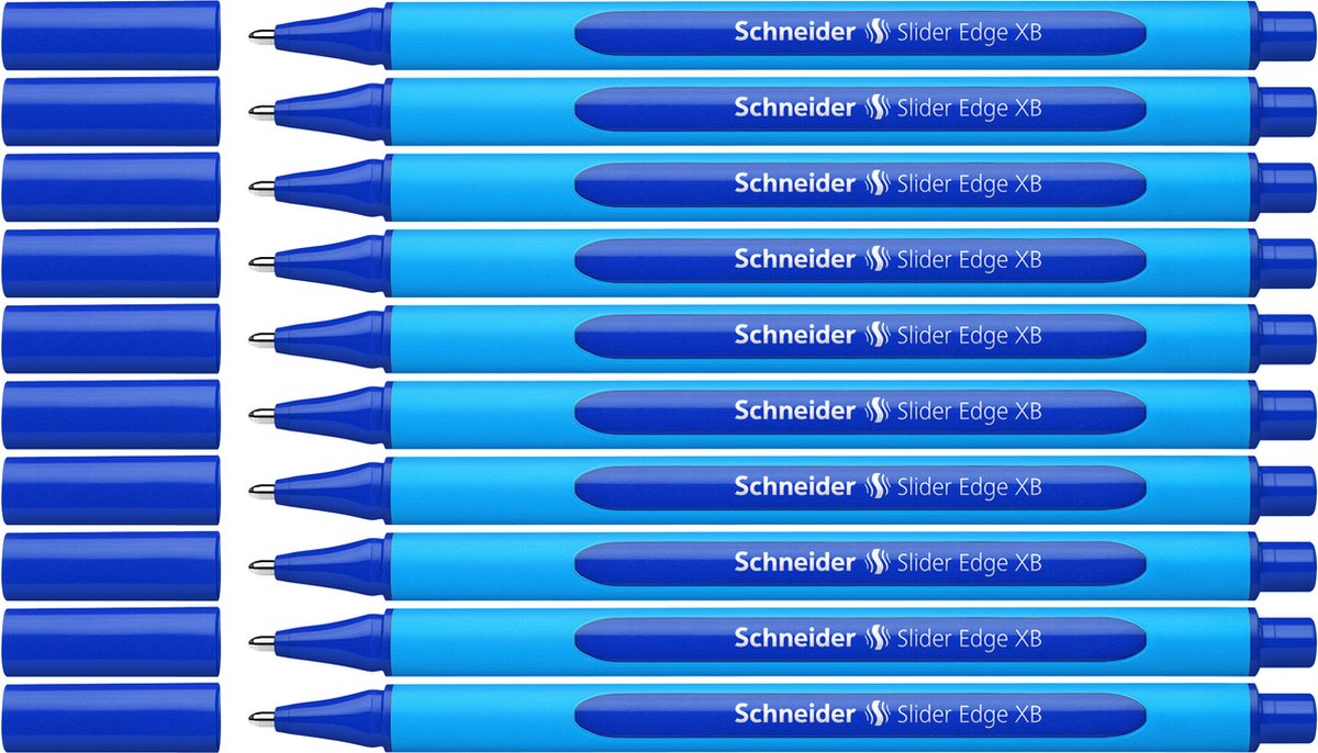 Schneider balpen - Slider Edge - penpunt XB - blauw - 10 stuks - S-152203-10 op Prijzenvolger.com
