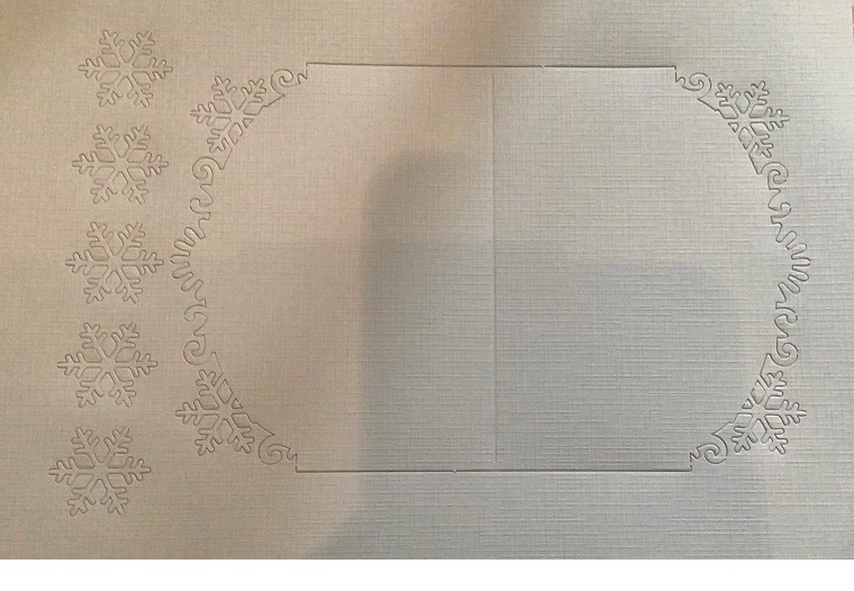 Stanskaart ijskristallen + envelop