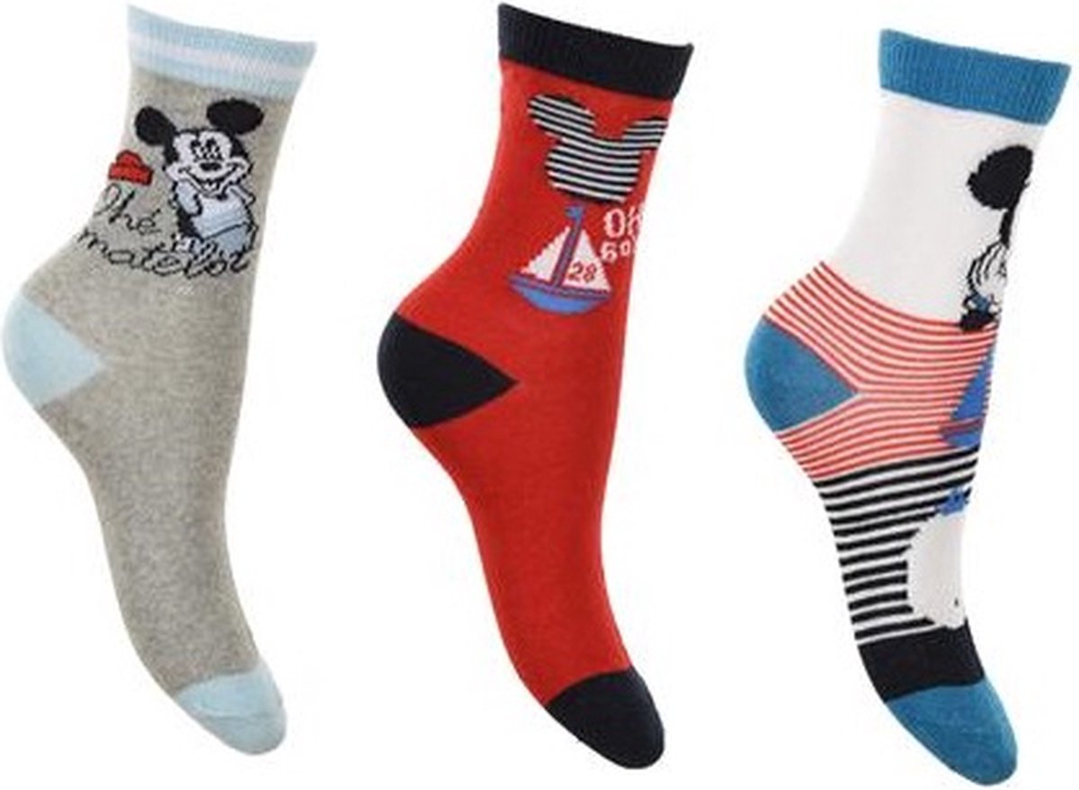 Mickey Mouse - sokken Mickey Mouse - 3 paar - maat 27/30