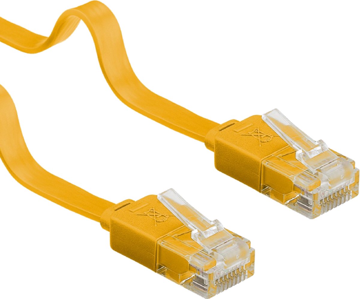 Wentronic CAT6 Netwerkkabel - RJ45 - Geel - 1.5 m