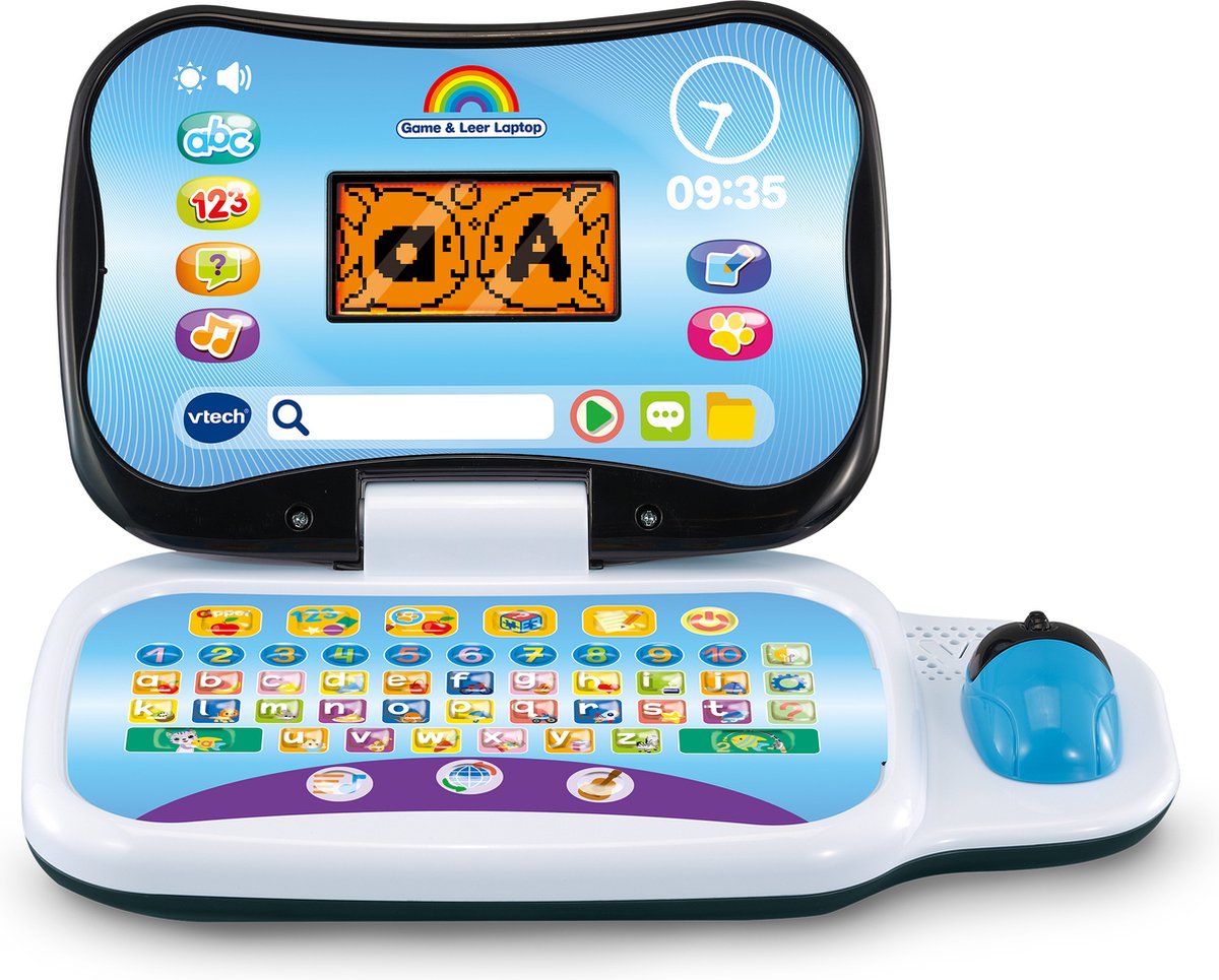VTech Game & Leer Laptop Leercomputer - Kinderlaptop - Educatief & Interactief Speelgoed - Cadeau - Kinderspeelgoed 3 Jaar