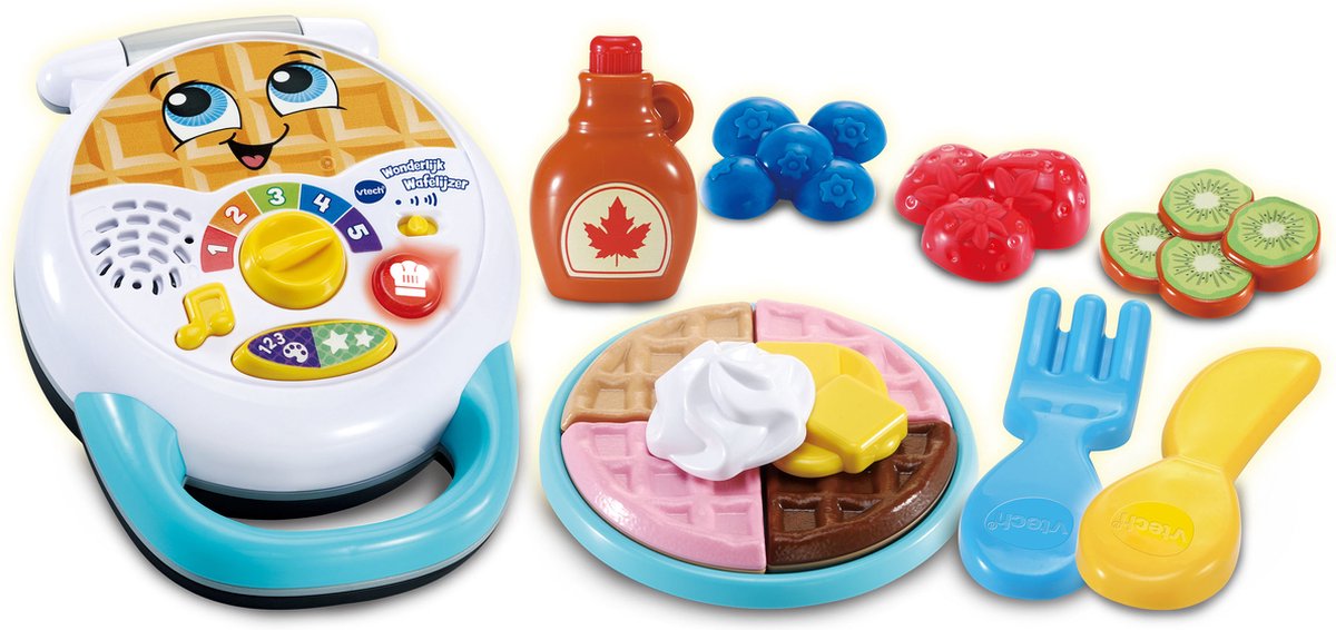 VTech Kleuter Wonderlijk Wafelijzer - Educatief Speelgoed - Interactieve Speelset voor Kinderen - Cadeau - Vanaf 15 Jaar