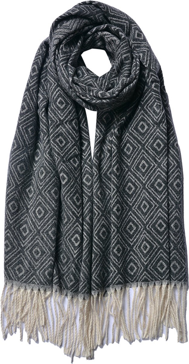 Juleeze Wintersjaal Dames 68x180 cm Zwart Sjaal