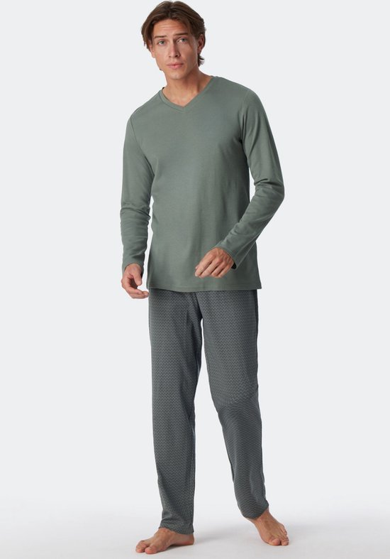 Schiesser – Fine Interlock - Pyjama – 179121 – Jade Green - 48