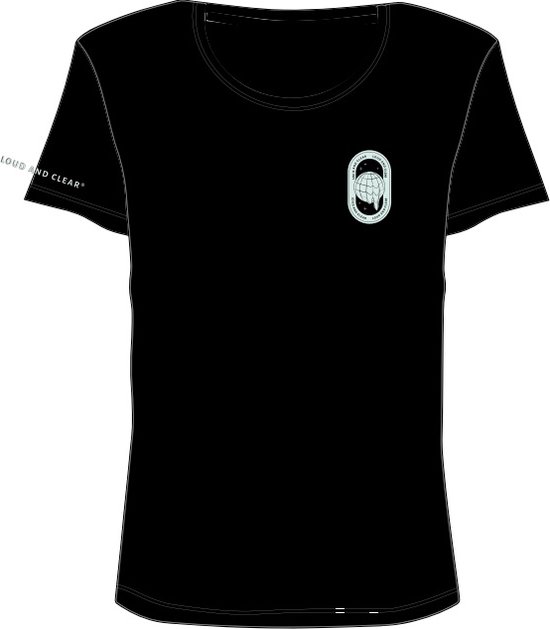 LOUD AND CLEAR® - T-Shirt - Shirt - Zwart -Back Print - Rug Opdruk - Heren - Dames - Maat XXXL - 3XL