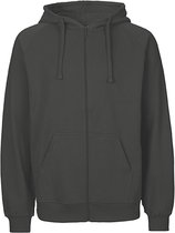 Bol.com Fairtrade Men's Zip Hoodie met capuchon Charcoal - L aanbieding
