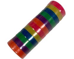 foto van 12 Rollen Gekleurd Plakband Rol - Transparant - Plakband - 12 Roll Self adhesive Tape - Knutselen