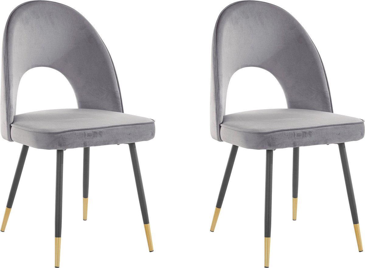 Notio Living Rosie-Stoel - 2 Pack - Grijs