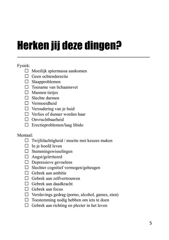 Testosteron Optimalisatie