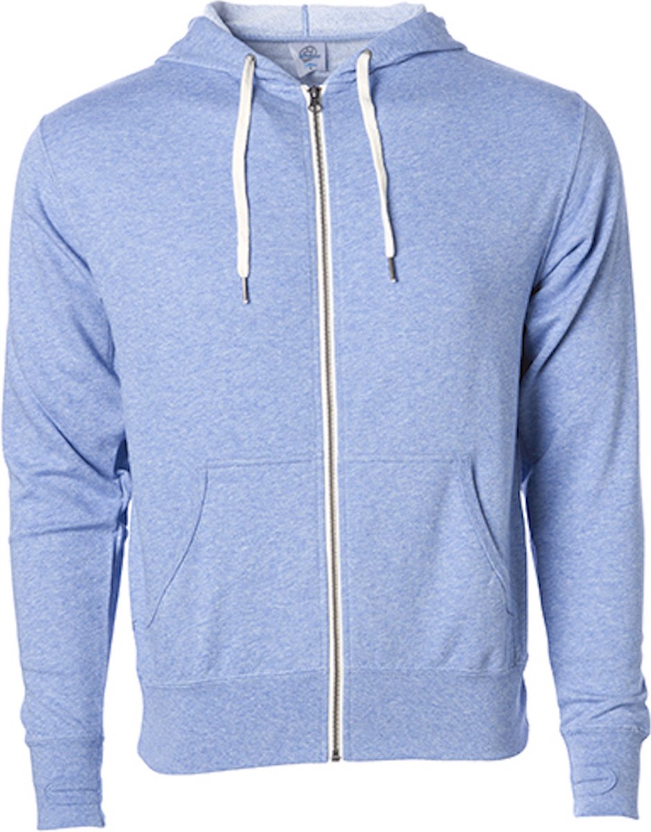 Independent Unisex Midweight French Terry Zip Hood NP354 Sky Heather