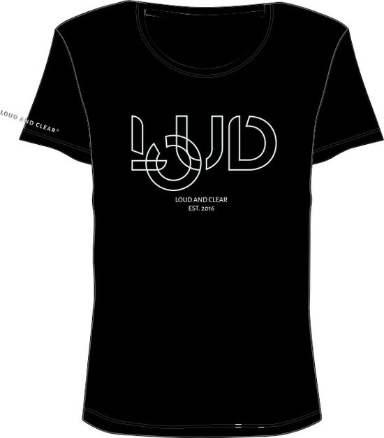 LOUD AND CLEAR® - T-Shirt - Shirt - Zwart - Print - Opdruk - Heren - Dames - Maat L