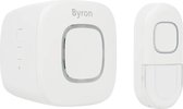 Byron DBY-24721 Draadloze deurbel - Ontvanger op batterijen - Waterdicht - Wit - 200m Bereik - 85 dB - 8 Melodieën