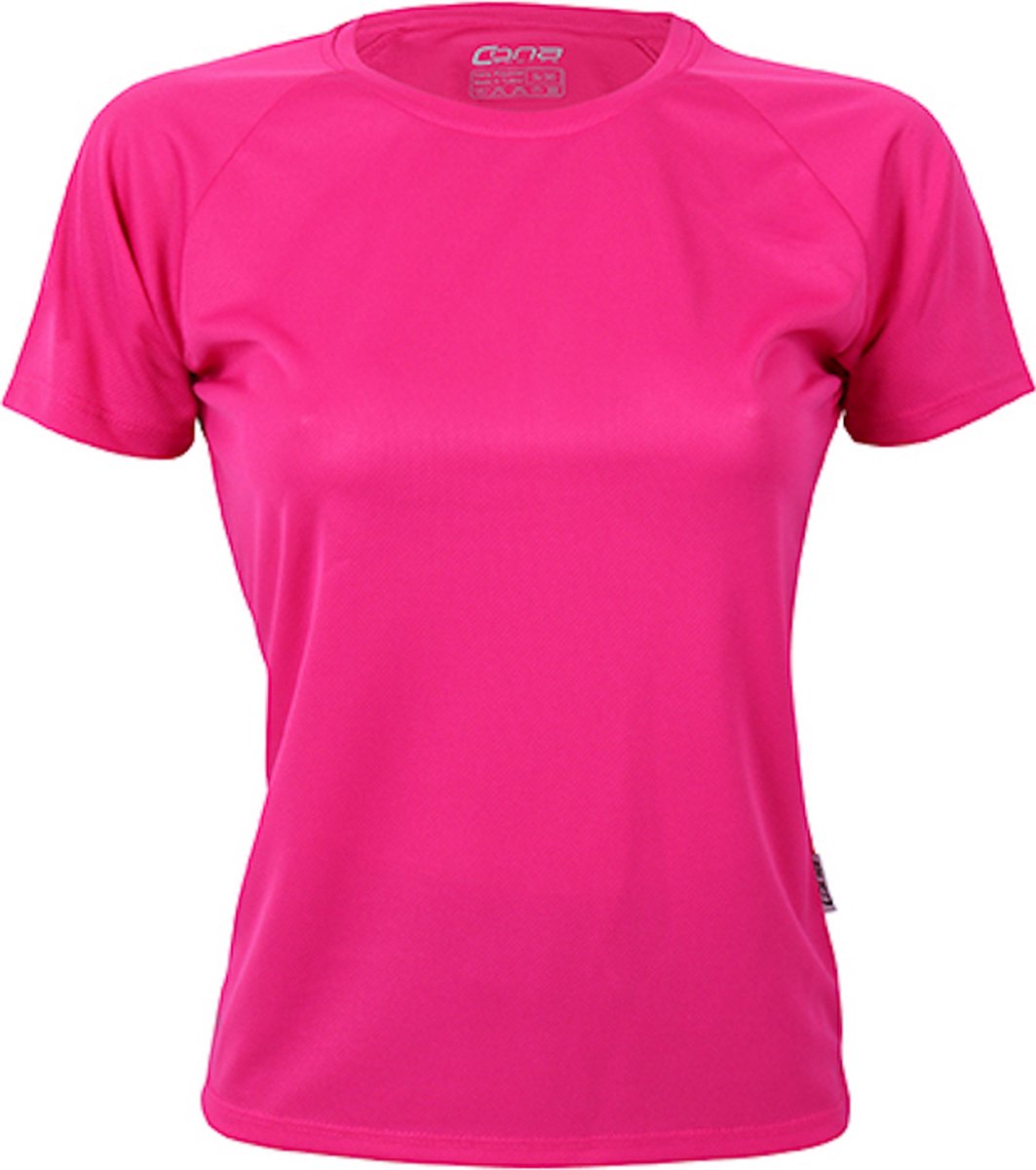 Damessportshirt 'Tech Tee' met korte mouwen Magenta - S