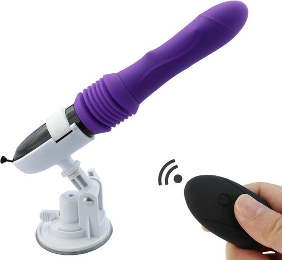 Gode Vibromasseur Poussant - Machine sexuelle Vibrante avec Ventouse  Puissante -... | bol