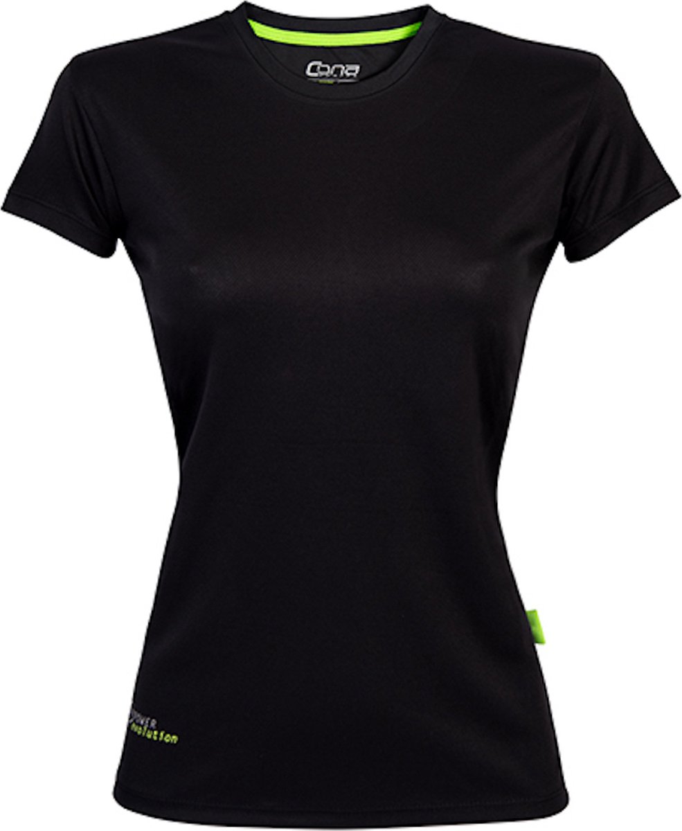 Damessportshirt 'Evolution Tech Tee' met korte mouwen Black - XS
