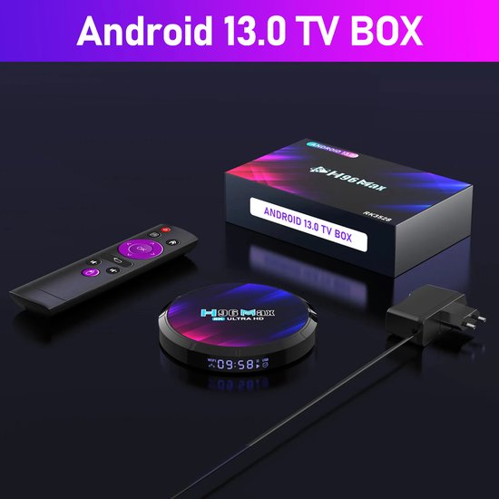 H96 Max RK3528 Android 13 TV Box - Android Mediaplayer - 8K Decoding -  4/32GB | bol.com