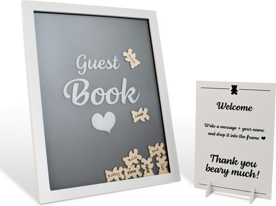 Babyshower Versiering & Geboorte Gastenboek - Babyshower Decoratie - Invulboek - Incl. accessoires