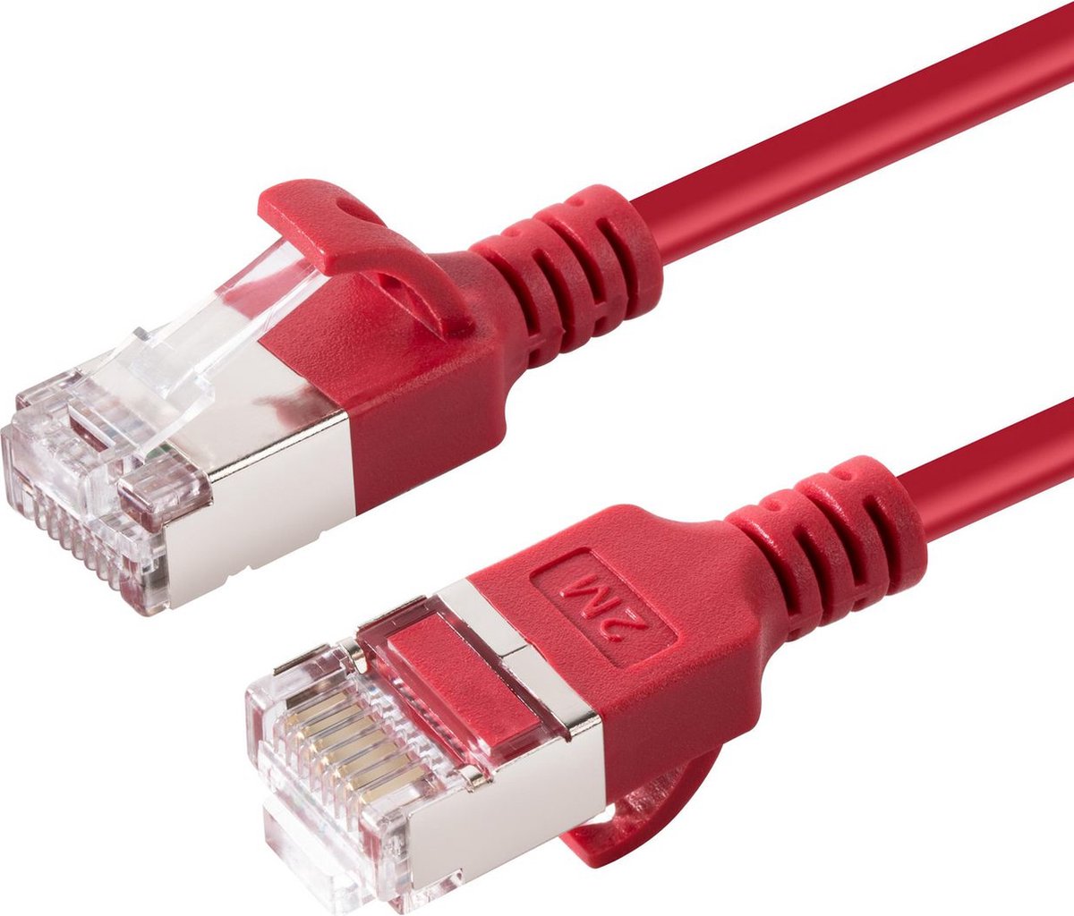 Microconnect V-FTP6A075R-SLIM netwerkkabel Rood 7,5 m Cat6a U/FTP (STP)