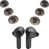 kwmobile 6x cover voor in-ear oortjes geschikt voor JBL Live Pro 2 TWS - Vervangende oordopjes in zwart
