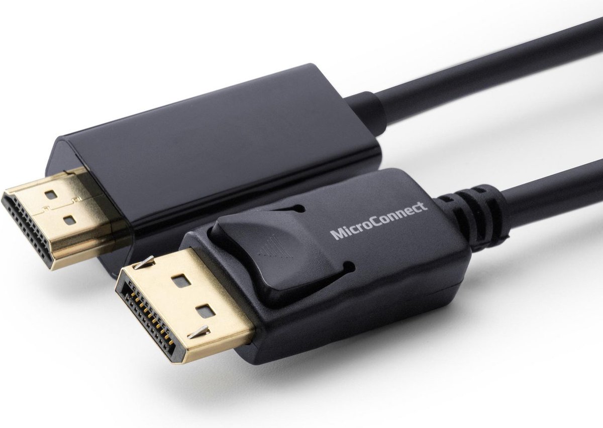 Microconnect MC-DP-HDMI-100 video kabel adapter 1 m DisplayPort Zwart