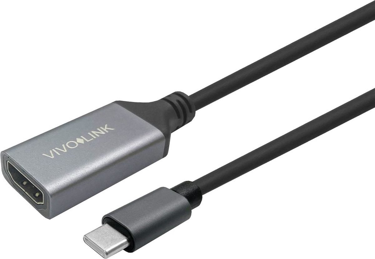 Vivolink PROHDMIUSBCFM2 USB-kabel 2 m USB 3.2 Gen 1 (3.1 Gen 1) USB C HDMI Type A (Standaard) Zwart