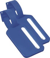 Kofferlabel Janina - 2x - blauw - 9 x 5 cm - reiskoffer/handbagage label