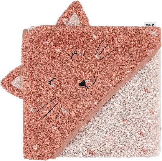Trixie Asciugamani Con Cappuccio Per Bambini - 100% Cotone Biologico, 70x130 Cm - Morbido E Assorbente