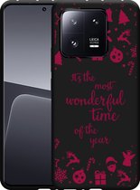 Cazy Hoesje Zwart geschikt voor Xiaomi 13 Pro Most Wonderful Time