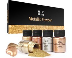 Metallic Mica Poeder Set voor Epoxy Resin & DIY-projecten - 5 tinten x 20ml